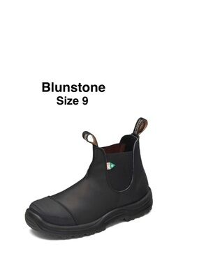 Blundstone 168  Work & Safety
Boot Rubber Toe Cap Black Size 9⭐️⭐️⭐️⭐️